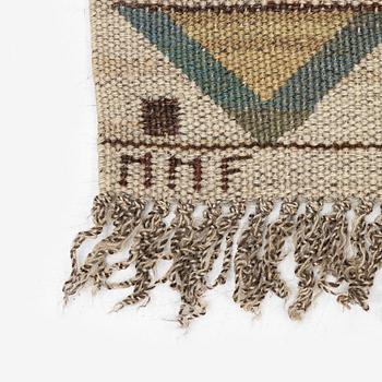 Märta Måås-Fjetterström, a 'Renaissance' drape, flat weave, c. 248 x 144 cm, signed MMF.