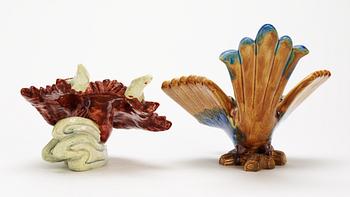 Two Gunnar Nylund stoneware figures of birds, Rörstrand.