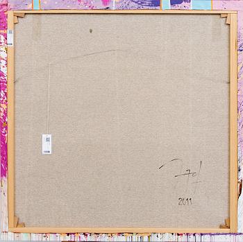 Carlos Puyol, a signed and dated acrylic on canvas.