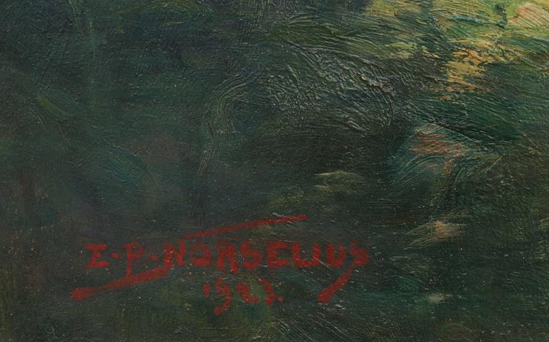 ERIK NORSELIUS, olja på duk. Signerad och daterad 1923.