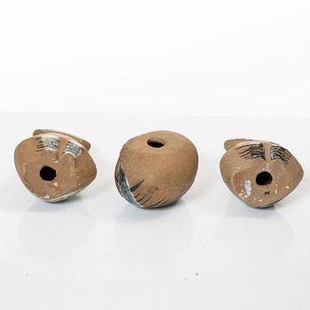 Lisa Larson, figuriner, 3 st, stengods, Gustavsberg.