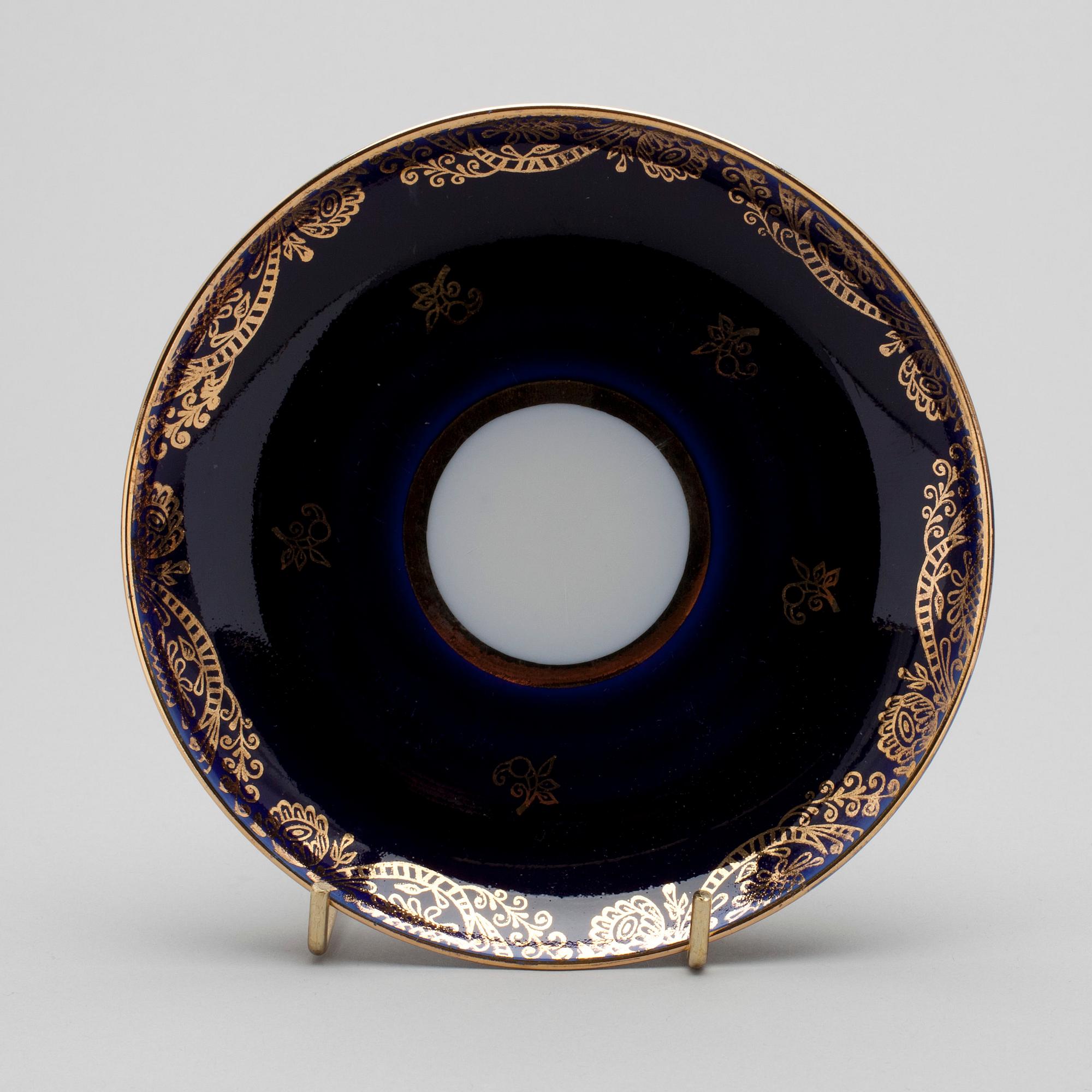 KAFFE- / TESERVIS, porslin, Sovjetunion, 1900-talets slut.
