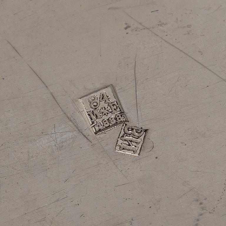 BRÖDKORG, silver, Ryssland, St.Petersburg 1888, Vasili Ivanov, vikt 648 g.