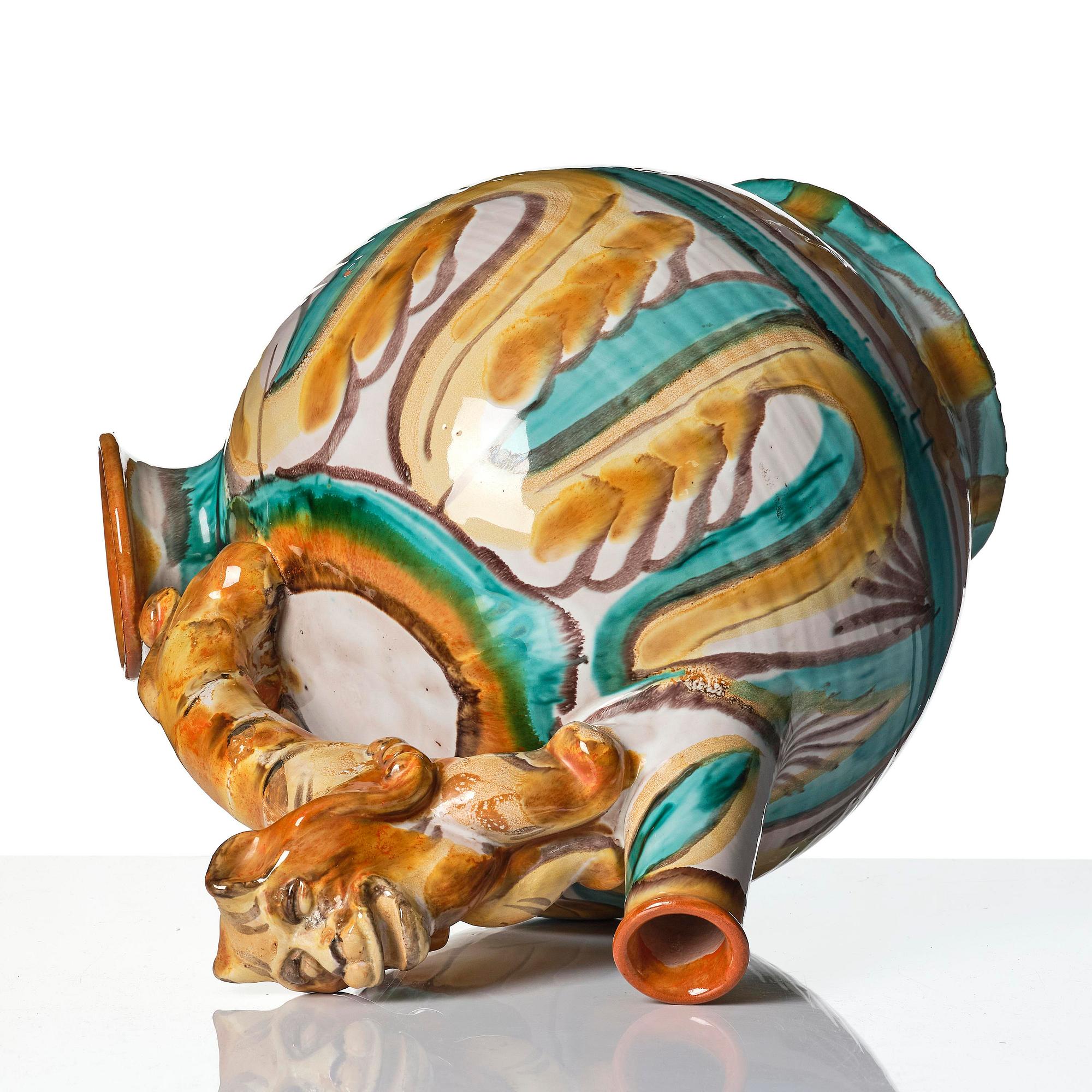 Allan Ebeling, a glazed ceramic jug, Upsala-Ekeby, ca. 1930.