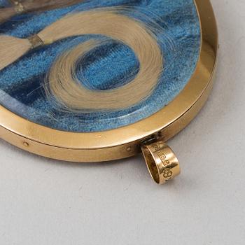 CARL VIERTEL, attributed to, early 19th century, in golden 18K frame by Olof Carlström, Stockholm 1804.