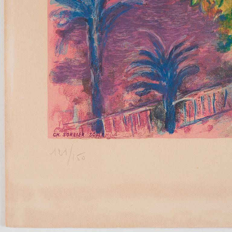 Marc Chagall Efter, ”Couple dans les Mimosas”, ur: ”Nice et la Côte d’Azur”.