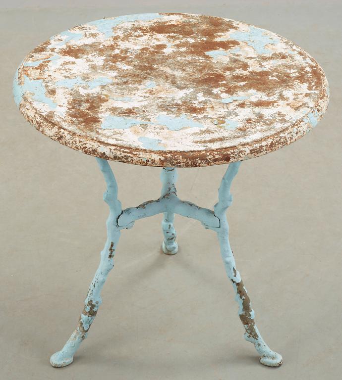TRÄDGÅRDSBORD, gjutjärn, 1800-talets slut.