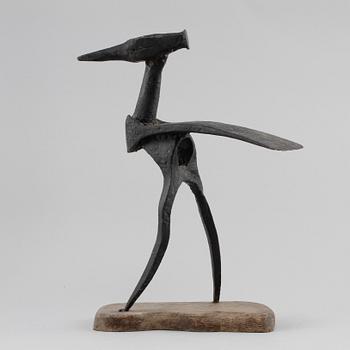 SKULPTUR, patinerad metall, monogramsignerad, 1900-talets andra hälft.