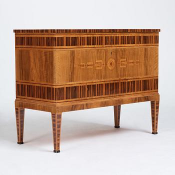 A Swedish 1920/30s walnut and maccassar bureau.