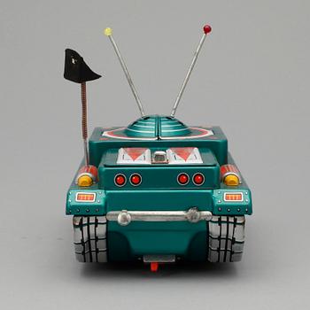 LEKSAKSFORDON, plåt, " Tinplate Space Patrol X-11 Tank", Yonezawa, Japan, ca 1964.