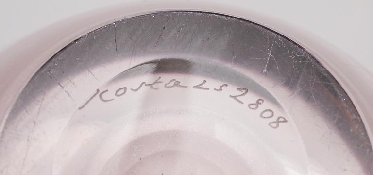 FIGURER, 2 st, glas, Vicke Lindstrand, Kosta.