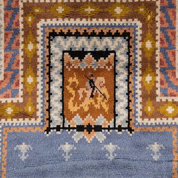Lina Palmgren, a rug dated 1930, model for for Friends of Finnish Handicraft. Original sketch included.