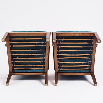 Axel Larsson, a pair of armchairs, Svenska Möbelfabrikerna Bodafors. This model was exhibited at the Stockholm Exhibition 1930.