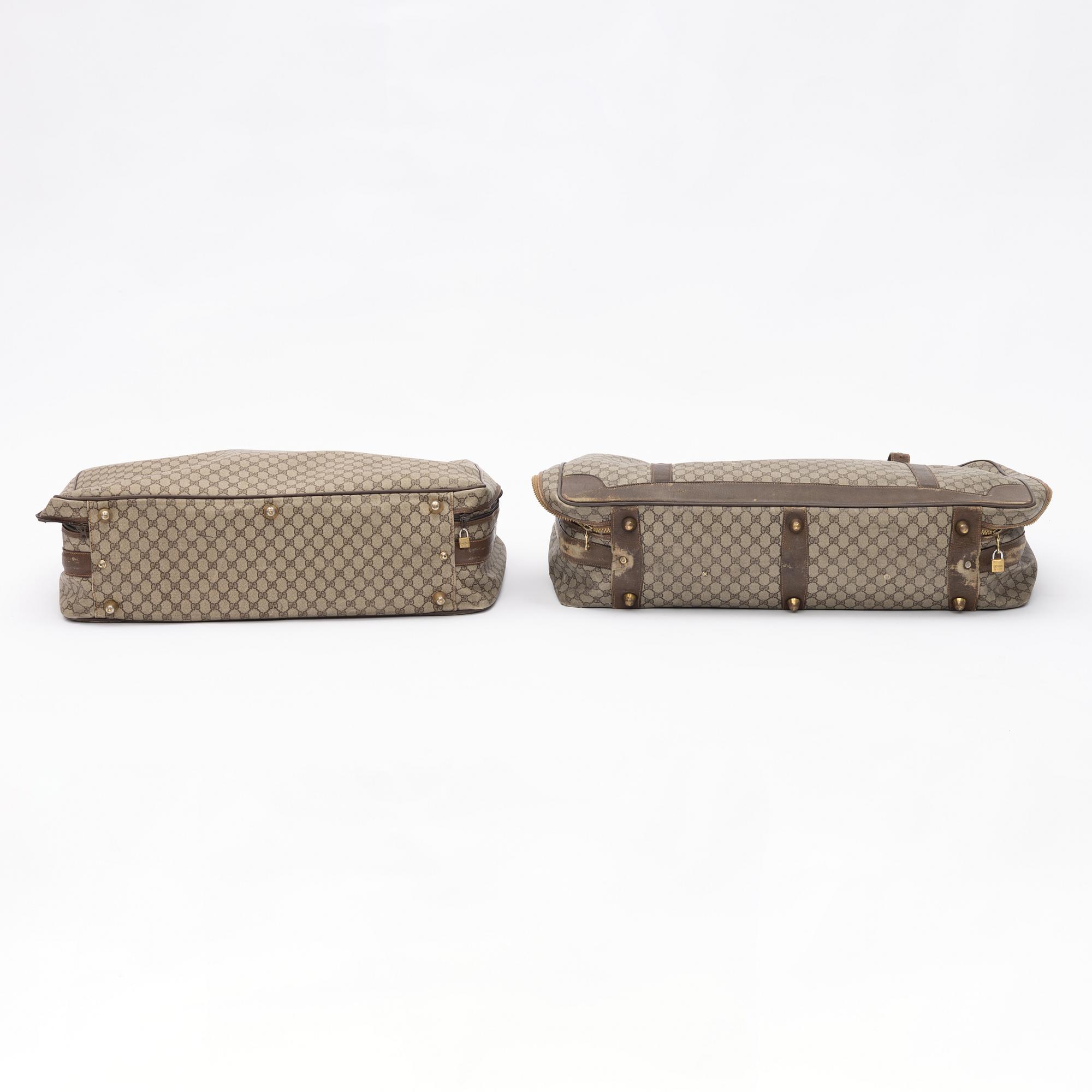 Gucci, two suitcases, 1970s.