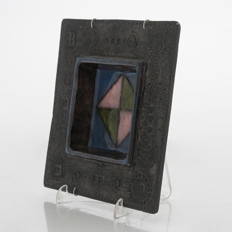 Rut Bryk, a stoneware wall relief, signed BRYK.