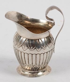 GRÄDDKANNA, silver. Johan Erik Åhlén, Sala 1857.