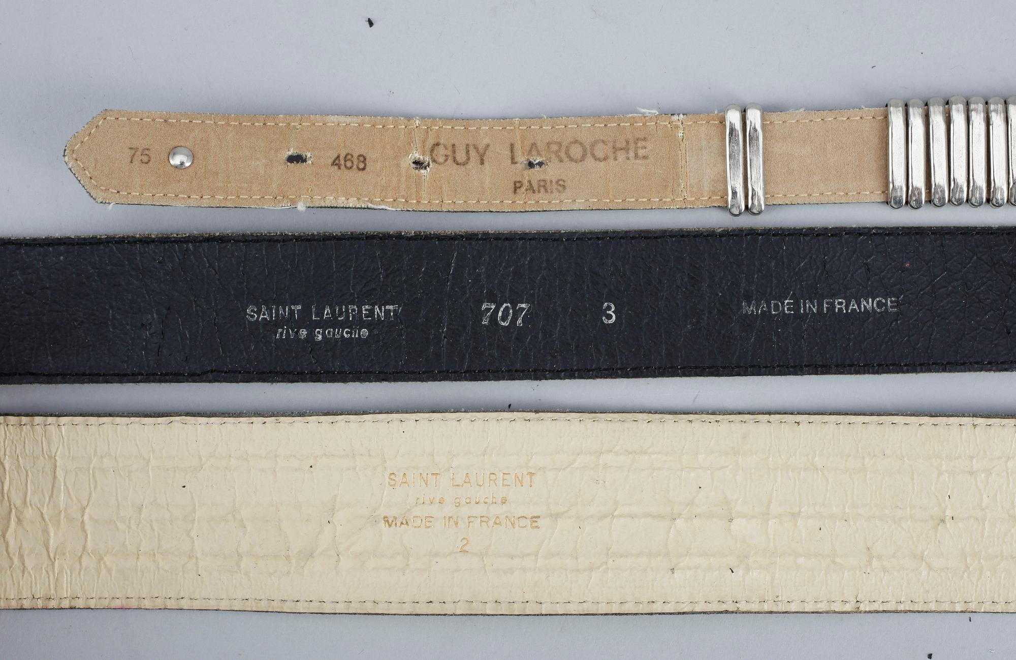 SKÄRP, 3 st, bl a Yves Saint Laurent.