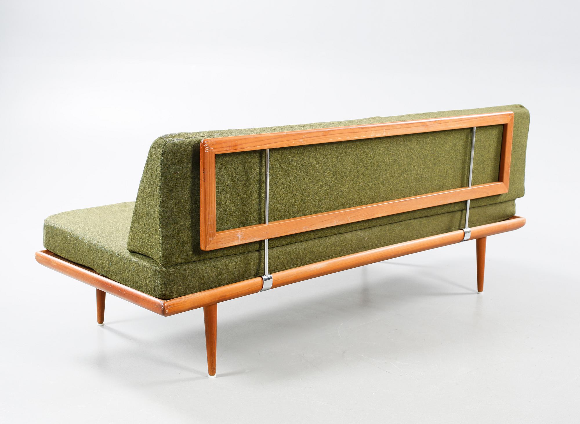 A sofa 417 and a table 519, Peter Hvidt & Orla Mörgaard Nielsen, Minerva series, France & Daverkosen, Denmark, 1950s.