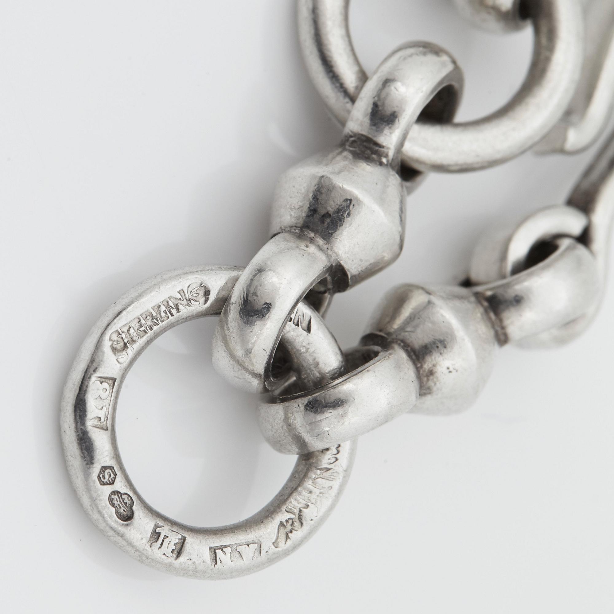 Wiwen Nilsson, a sterling so called "gürtel" necklace, Lund Sweden 1949.