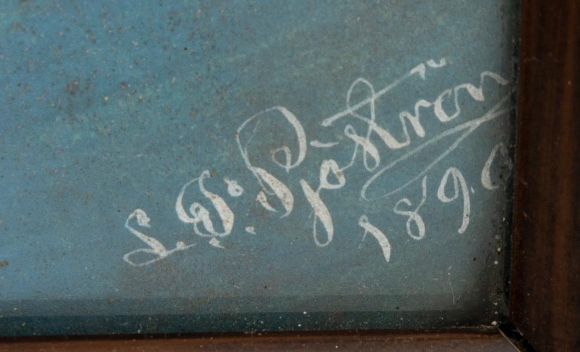 Lars Petter Sjöström, gouache, signerad L.P. Sjöström och daterad 1890.