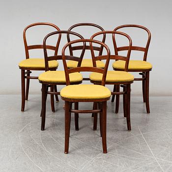 FRITZ HANSEN, stolar, 6 st, Danmark, 1900-talets mitt.