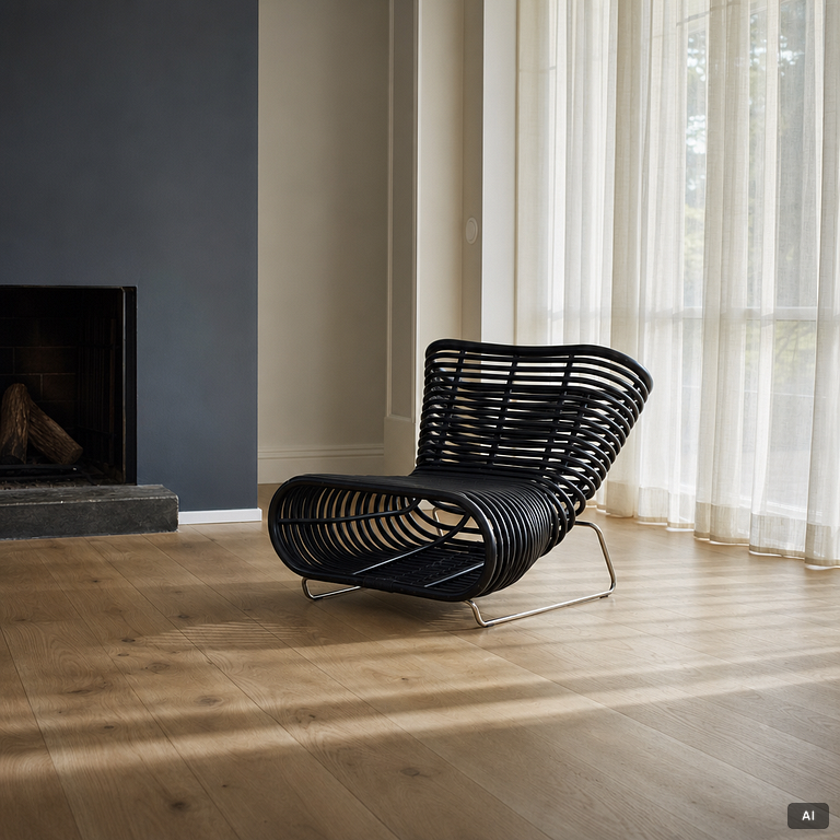 Enzo Berti, a pair of "Kora" lounge chairs, Ferlea, Italy, post 2004.