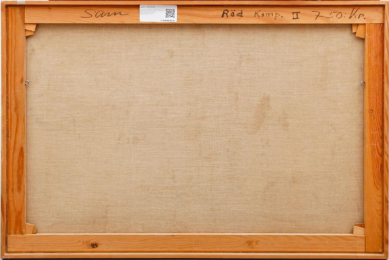 OKÄND KONSTNÄR, olja på duk, signerad Sam, 1900-talets mitt.