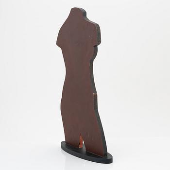 Michael Qvarsebo, sculpture, painted wood, signed.