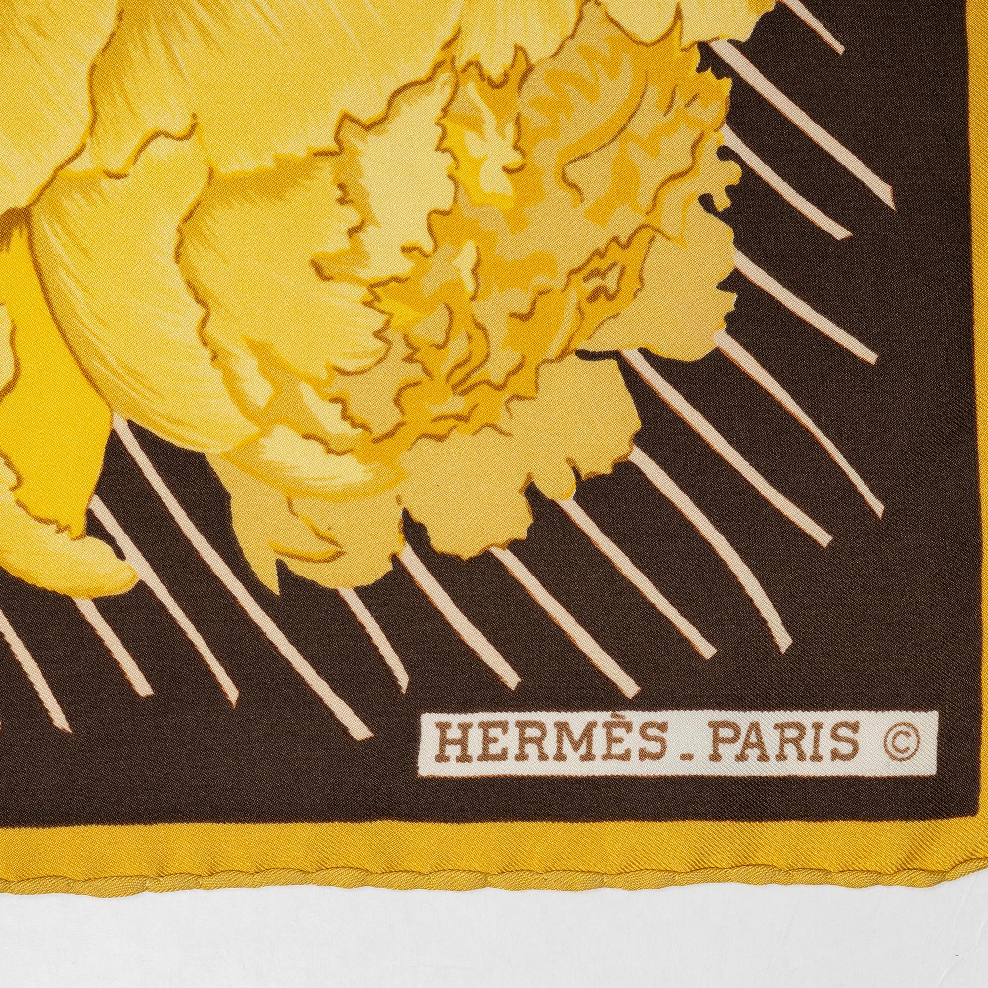 Hermès, scarf, "Les Pivoines".