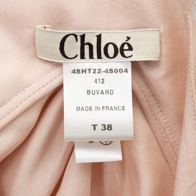 Chloé, a silk top, size 38.