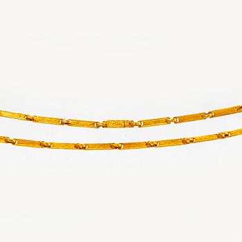 Björn Weckström, a 18K gold necklace, Lapponia.