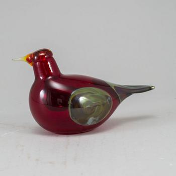 OIVA TOIKKA, a glass bird, Fallingwater nr 2120/2500, signed Oiva Toikka Nuutajärvi.