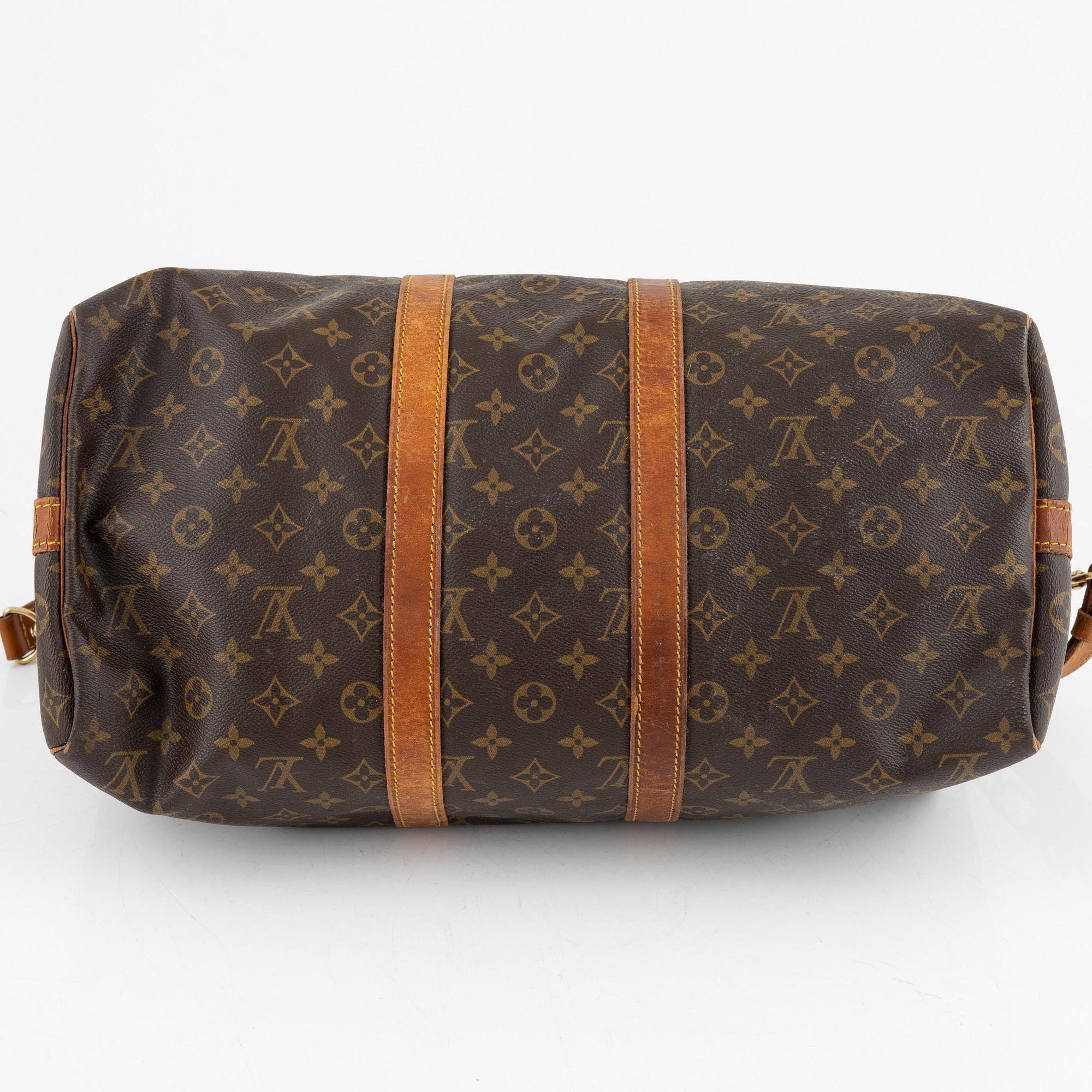 Louis Vuitton, a monogram canvas 'Keepall 45 Bandouliere' weekend bag, 1989.