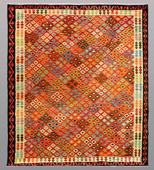 A RUG, kilim, ca 241 x 209 cm.