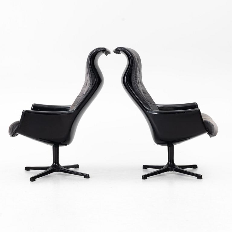 Alf Svensson, & Yngve Sandström, a pair of 'Galaxy/Form 8' armchairs, DUX, 1970s.
