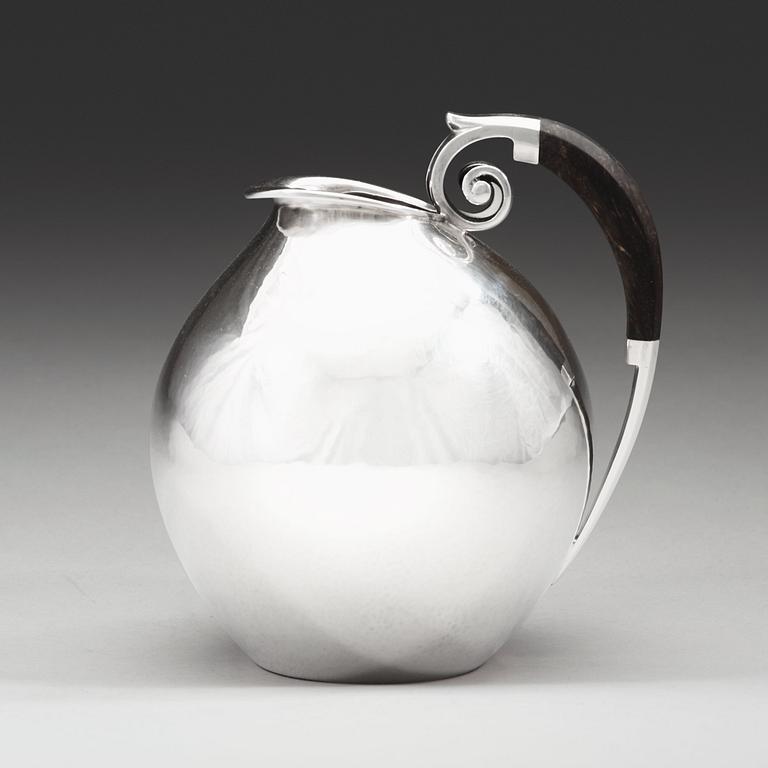 Johan Rohde, a sterling pitcher, Georg Jensen, Copenhagen 1933-44, design no 653.