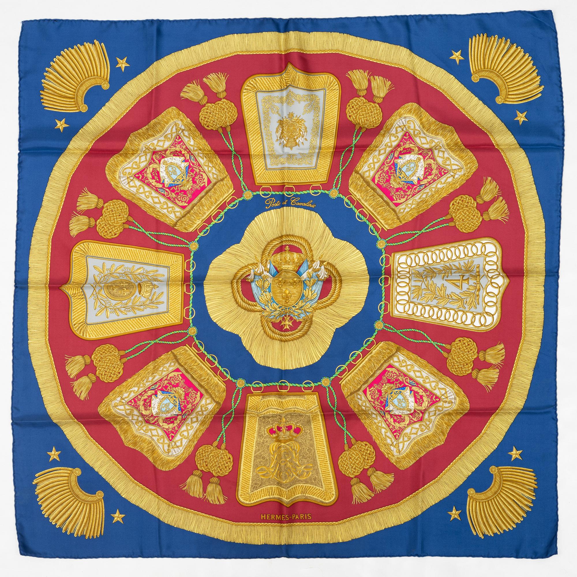 Hermès, scarf, "Post and Cavalry".