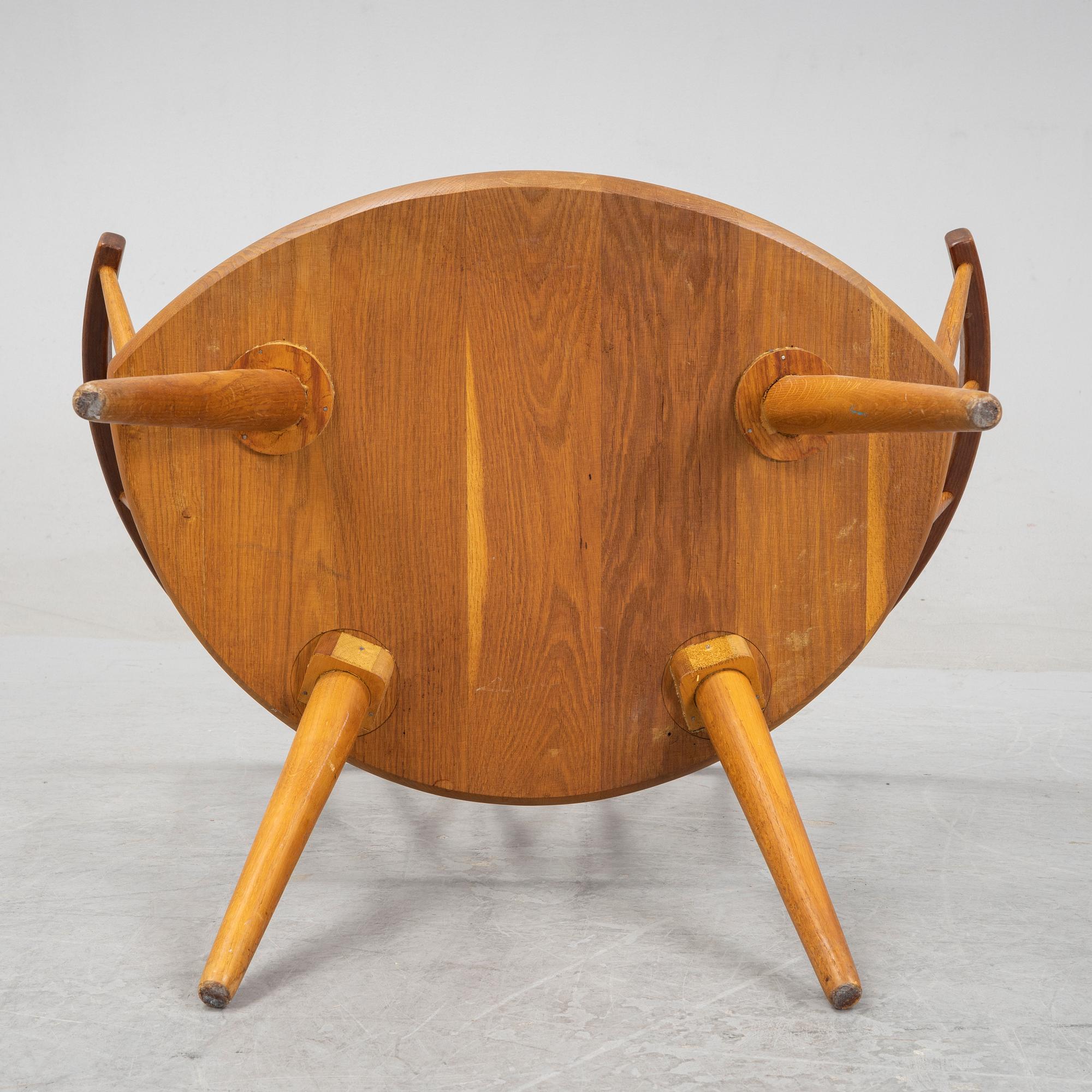 Yngve Ekström, an oak 'Arka' arm chair, model designed in 1955.