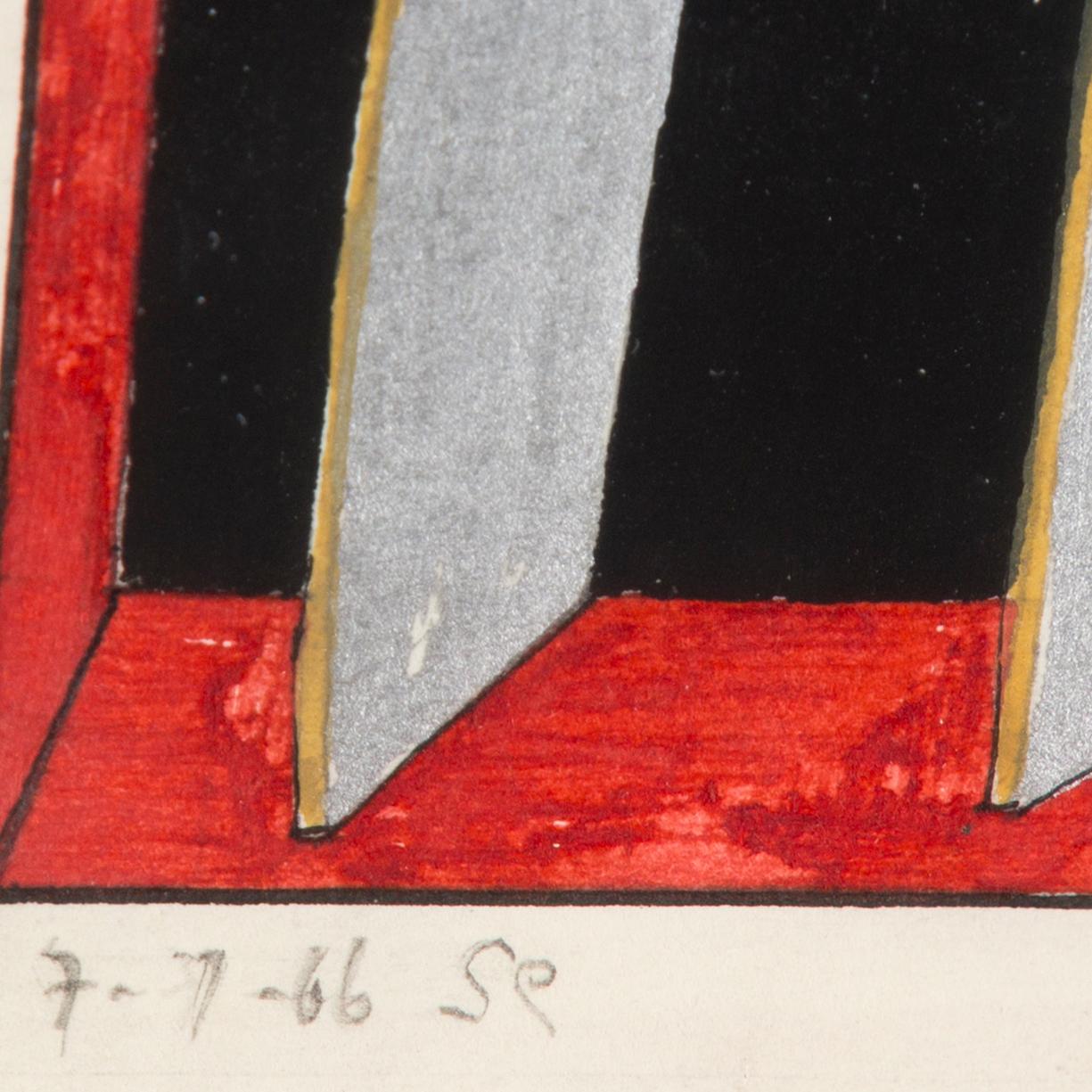 STEN EKLUND, gouache, signed and dated -66.