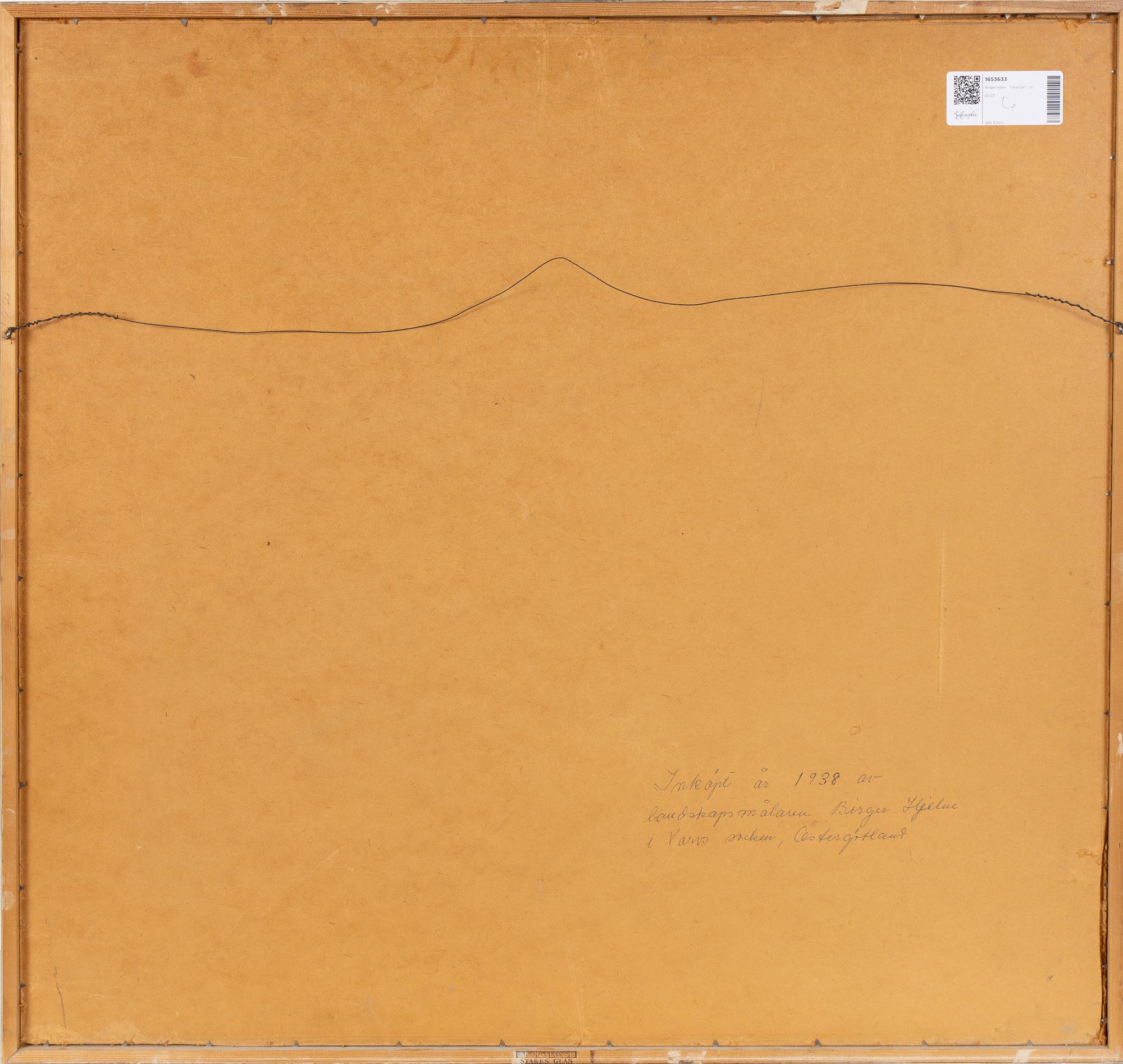 Birger Hjelm, "Våreldar".