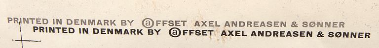 Otto Nielsen, unik affisch 'SAS Scandinavian Airlines System', omkring 1958.