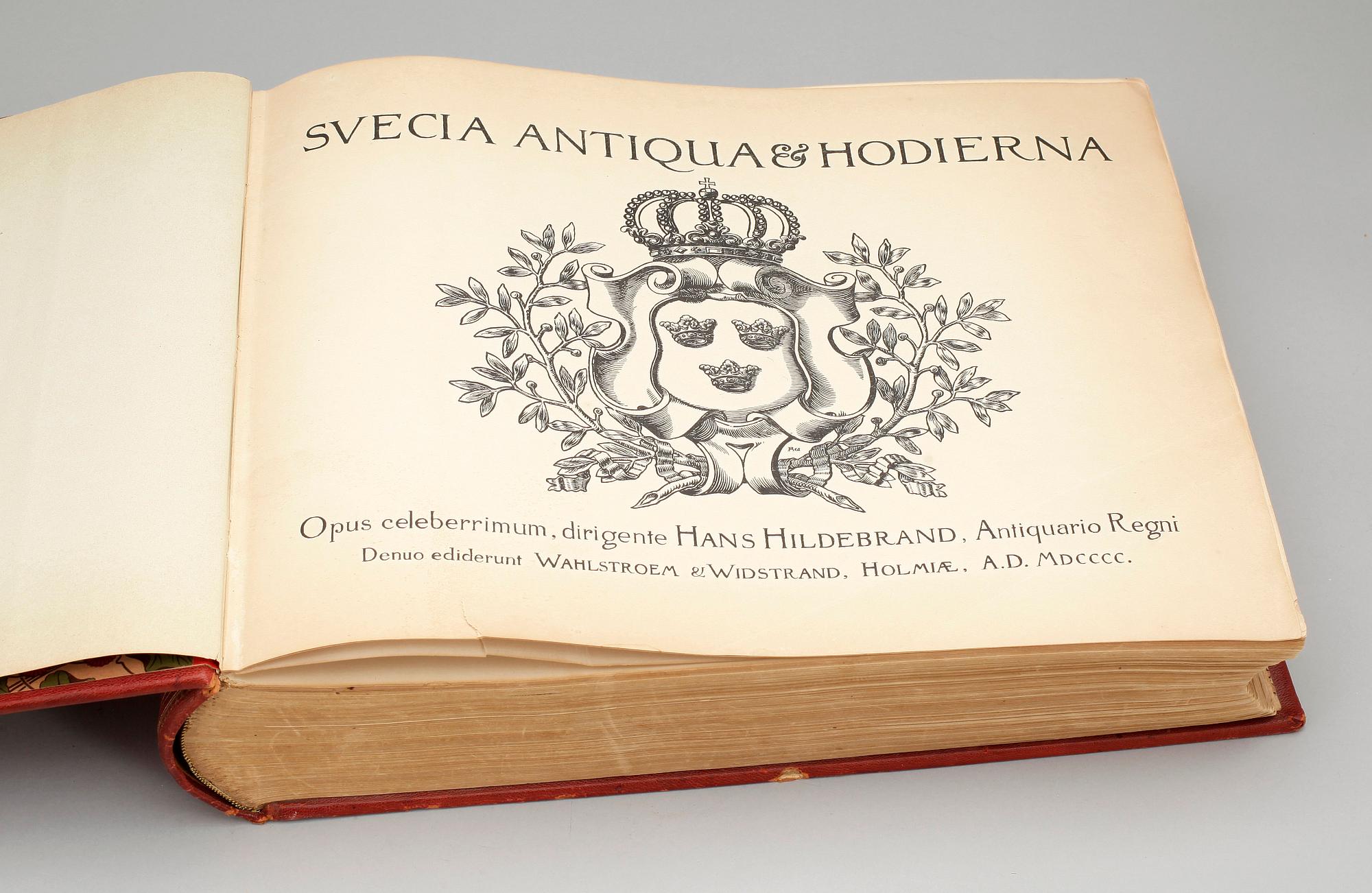 BOK, "Suecia Antiqua et Hodierna", Hans Hildebrand, Walhström & Widstrand, 1899.