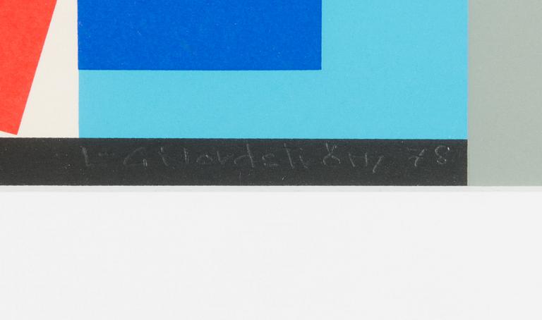 Lars-Gunnar Nordström, serigrafi, signerad och daterad -78.
