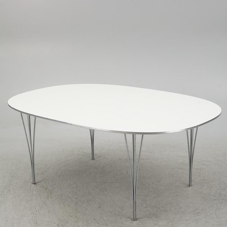 Bruno Mathsson & Piet Hein, a 'Superellipse' dining table, Fritz Hansen, Denmark.