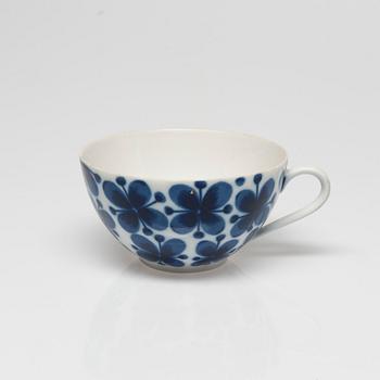 TEKOPPAR och ASSIETTER, 18 delar, porslin, "Mon amie", Marianne Westman, Rörstrand.