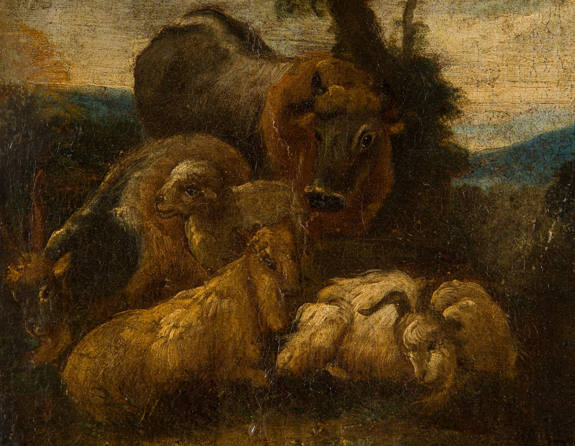 Philipp Peter Roos (Rosa di Tivoli), Philipp Peter Roos, väitetty, Maisema eläinten kanssa.