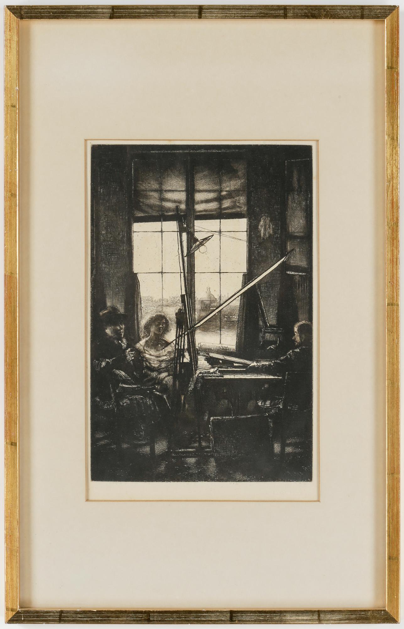 AXEL FRIDELL, etsning och torrnål, utförd 1932.