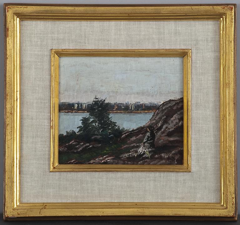 Helge Dahlman, "A WOMAN ON THE CLIFFS, KORKEASAARI".