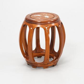 A wooden stool, China, 20th century.