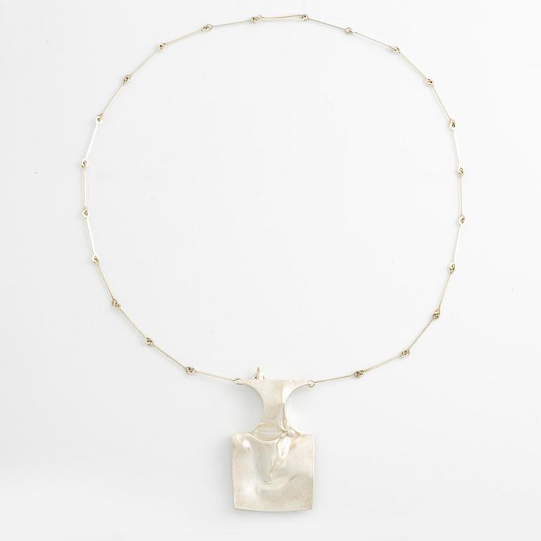 Björn Weckström, Lapponia, necklace, "Barbarella" sterling silver, Helsinki 1970.